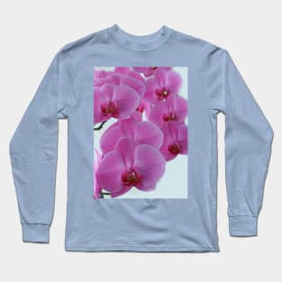 Pink Orchid Flower Long Sleeve T-Shirt